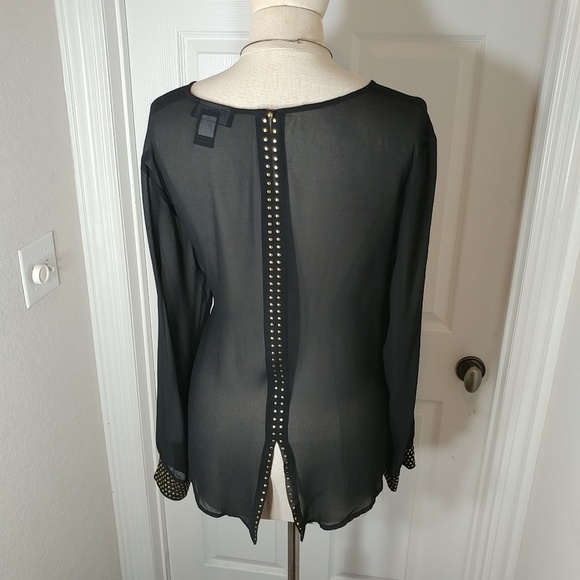 Focus 2000 Long Sleeve Sheer Top - Picture 2 of 5